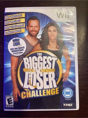 HQ The Biggest Loser Challenge Wii - Blue & Yellow Cover